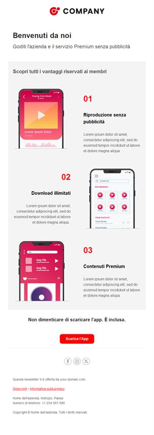 Warm Welcome Email Template