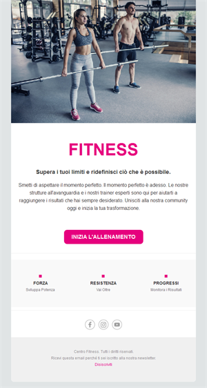 Fitness Tips Email Templates