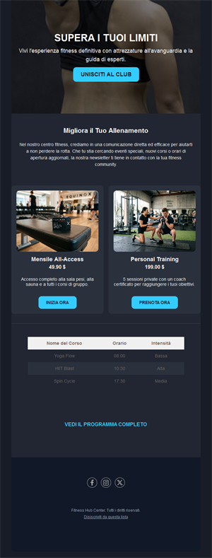 Health & Fitness Emails