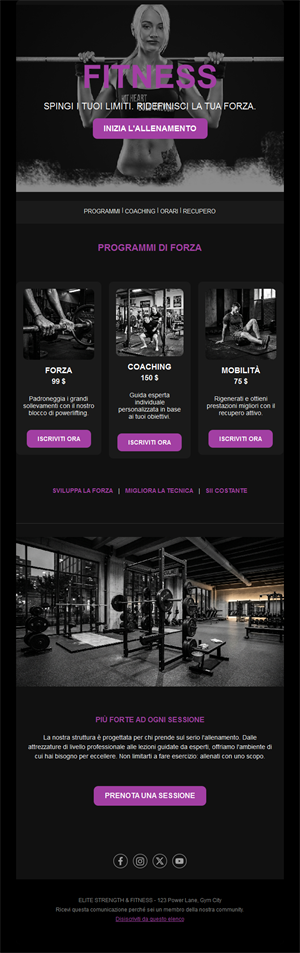 Fitness Motivation Emails