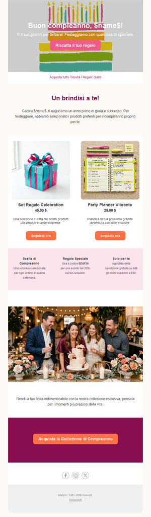 Birthday Message Emails
