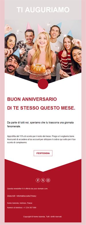 Friendly Birthday Email Template