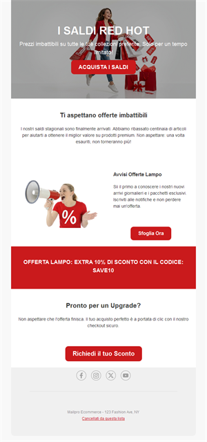 Special Sales Email Offers