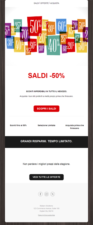 Discount Email Alerts