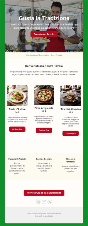 Dining Offer Email Templates