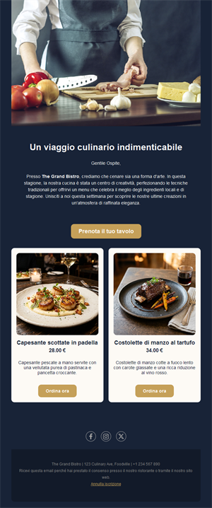 Restaurant Email Templates