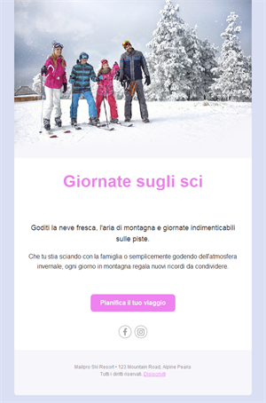 Ski Resort Newsletter