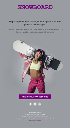 Winter Sports Template