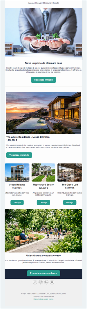 Luxury Property Email Design