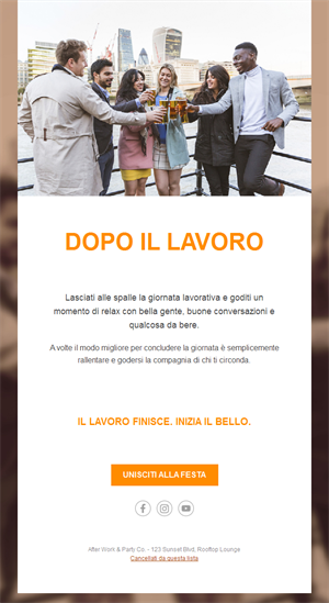 Evening Social Invitations