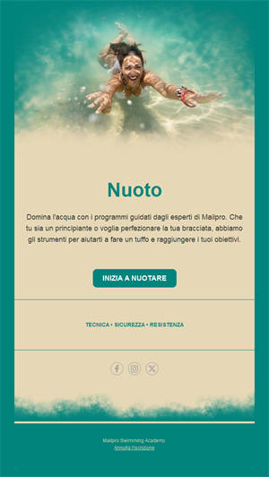 Swimming Event Emails